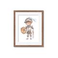 Picture of knight illustration for kids II _GroupedProduct_Rectangle_Portrait_Mini_ _GroupedProduct_Rectangle_Portrait_Framed_Matted_