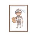 Picture of knight illustration for kids II _GroupedProduct_Rectangle_Portrait_Mini_ _GroupedProduct_Rectangle_Portrait_Framed_Matted_