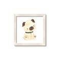 Picture of Watercolor Pug _GroupedProduct_Square_Mini_ _GroupedProduct_Square_Framed_Matted_