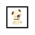 Picture of Watercolor Pug _GroupedProduct_Square_Mini_ _GroupedProduct_Square_Framed_Matted_