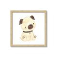 Picture of Watercolor Pug _GroupedProduct_Square_Mini_ _GroupedProduct_Square_Framed_Matted_