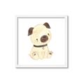 Picture of Watercolor Pug _GroupedProduct_Square_Mini_ _GroupedProduct_Square_Framed_Matted_