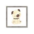 Picture of Watercolor Pug _GroupedProduct_Square_Mini_ _GroupedProduct_Square_Framed_Matted_