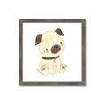 Picture of Watercolor Pug _GroupedProduct_Square_Mini_ _GroupedProduct_Square_Framed_Matted_