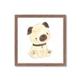 Picture of Watercolor Pug _GroupedProduct_Square_Mini_ _GroupedProduct_Square_Framed_Matted_
