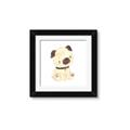 Picture of Watercolor Pug _GroupedProduct_Square_Mini_ _GroupedProduct_Square_Framed_Matted_