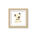 Picture of Watercolor Pug _GroupedProduct_Square_Mini_ _GroupedProduct_Square_Framed_Matted_