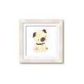 Picture of Watercolor Pug _GroupedProduct_Square_Mini_ _GroupedProduct_Square_Framed_Matted_
