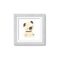 Picture of Watercolor Pug _GroupedProduct_Square_Mini_ _GroupedProduct_Square_Framed_Matted_