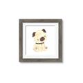 Picture of Watercolor Pug _GroupedProduct_Square_Mini_ _GroupedProduct_Square_Framed_Matted_