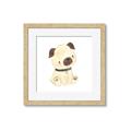 Picture of Watercolor Pug _GroupedProduct_Square_Mini_ _GroupedProduct_Square_Framed_Matted_