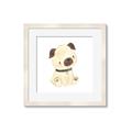 Picture of Watercolor Pug _GroupedProduct_Square_Mini_ _GroupedProduct_Square_Framed_Matted_