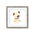 Picture of Watercolor Pug _GroupedProduct_Square_Mini_ _GroupedProduct_Square_Framed_Matted_