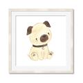 Picture of Watercolor Pug _GroupedProduct_Square_Mini_ _GroupedProduct_Square_Framed_Matted_