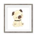 Picture of Watercolor Pug _GroupedProduct_Square_Mini_ _GroupedProduct_Square_Framed_Matted_
