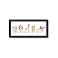 Picture of Safari Animals _GroupedProduct_Panel_Landscape_Mini_ _GroupedProduct_Panel_Landscape_Framed_Matted_