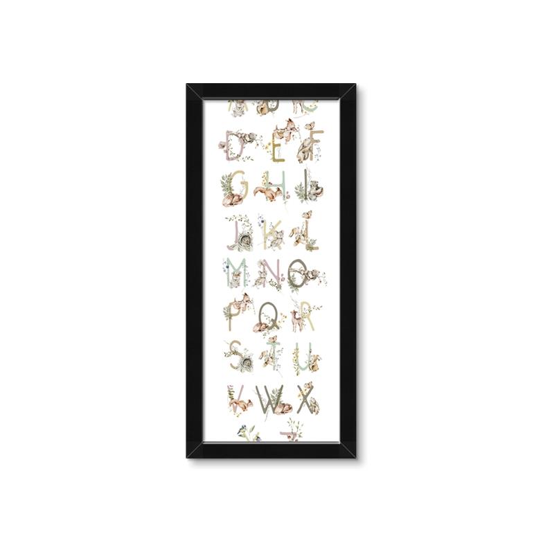 Picture of Woodland animals Alphabet _GroupedProduct_Panel_Portrait_Mini_ _GroupedProduct_Panel_Portrait_Framed_Matted_