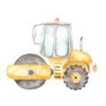 Picture of Bulldozer _GroupedProduct_Square_Mini_ _GroupedProduct_Square_Unframed_Print_Only_