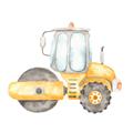 Picture of Bulldozer _GroupedProduct_Square_Mini_ _GroupedProduct_Square_Unframed_Print_Only_