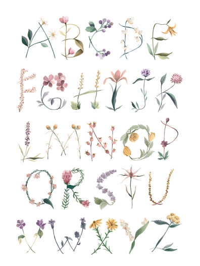 nextART. Botanical alphabet