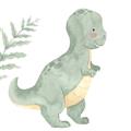 Picture of Cute Dinosaur I _GroupedProduct_Square_Mini_ _GroupedProduct_Square_Unframed_Print_Only_