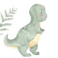 Picture of Cute Dinosaur I _GroupedProduct_Square_Mini_ _GroupedProduct_Square_Unframed_Print_Only_