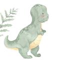 Picture of Cute Dinosaur I _GroupedProduct_Square_Mini_ _GroupedProduct_Square_Unframed_Print_Only_