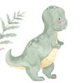 Picture of Cute Dinosaur I _GroupedProduct_Square_Mini_ _GroupedProduct_Square_Unframed_Print_Only_