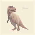 Picture of Tyrannosaurus Rex _GroupedProduct_Square_Mini_ _GroupedProduct_Square_Unframed_Print_Only_