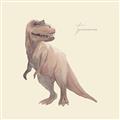 Picture of Tyrannosaurus Rex _GroupedProduct_Square_Mini_ _GroupedProduct_Square_Unframed_Print_Only_