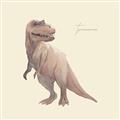 Picture of Tyrannosaurus Rex _GroupedProduct_Square_Mini_ _GroupedProduct_Square_Unframed_Print_Only_