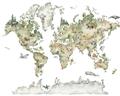 Picture of World Map with Animals CC _GroupedProduct_Rectangle_Landscape_Mini_ _GroupedProduct_Rectangle_Landscape_Unframed_Print_Only_