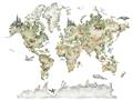 Picture of World Map with Animals CC _GroupedProduct_Rectangle_Landscape_Mini_ _GroupedProduct_Rectangle_Landscape_Unframed_Print_Only_