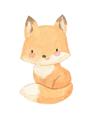 Picture of Woodland animals fox, _GroupedProduct_Rectangle_Portrait_Mini_ _GroupedProduct_Rectangle_Portrait_Unframed_Print_Only_