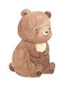 Picture of Woodland animals Bear _GroupedProduct_Rectangle_Portrait_Mini_ _GroupedProduct_Rectangle_Portrait_Unframed_Print_Only_