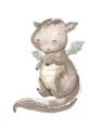 Picture of Adorable Flying Dragon II _GroupedProduct_Rectangle_Portrait_Mini_ _GroupedProduct_Rectangle_Portrait_Unframed_Print_Only_