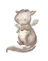 Picture of Adorable Flying Dragon II _GroupedProduct_Rectangle_Portrait_Mini_ _GroupedProduct_Rectangle_Portrait_Unframed_Print_Only_