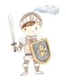Picture of knight illustration for kids I _GroupedProduct_Rectangle_Portrait_Mini_ _GroupedProduct_Rectangle_Portrait_Unframed_Print_Only_