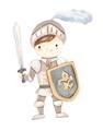Picture of knight illustration for kids I _GroupedProduct_Rectangle_Portrait_Mini_ _GroupedProduct_Rectangle_Portrait_Unframed_Print_Only_