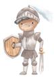Picture of knight illustration for kids II _GroupedProduct_Rectangle_Portrait_Mini_ _GroupedProduct_Rectangle_Portrait_Unframed_Print_Only_