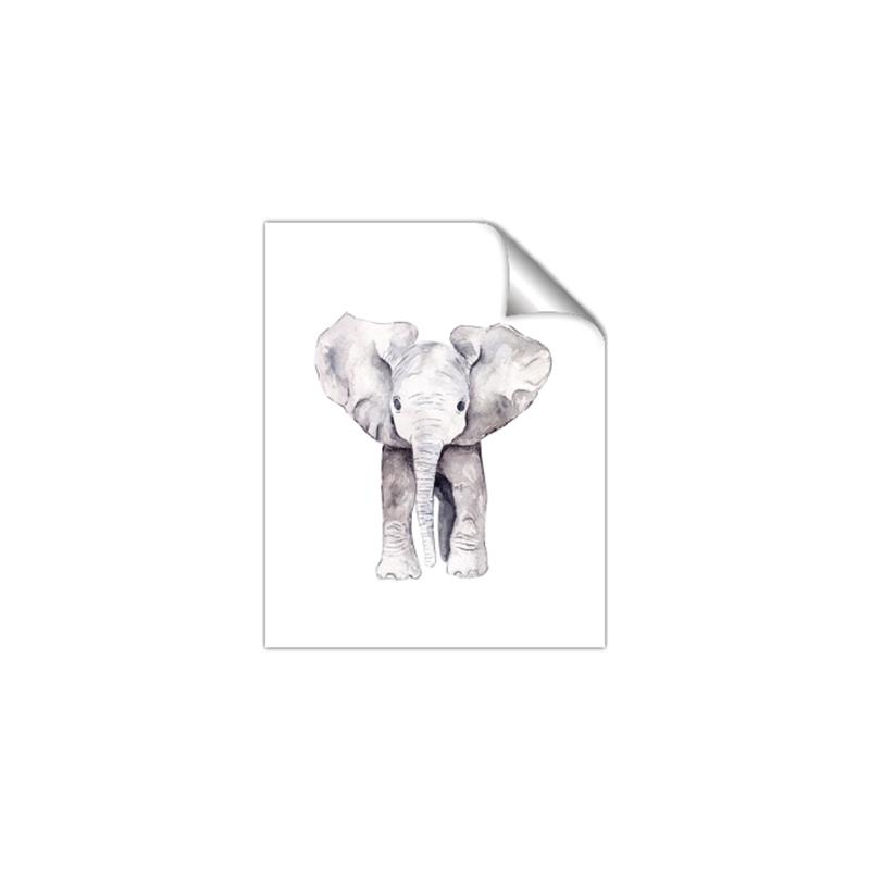 Picture of Cute Baby Elephant _GroupedProduct_Rectangle_Portrait_Mini_ _GroupedProduct_Rectangle_Portrait_Unframed_Print_Only_