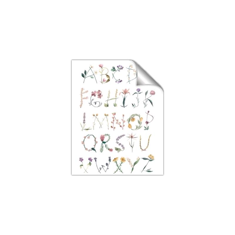 Picture of Botanical alphabet _GroupedProduct_Rectangle_Portrait_Mini_ _GroupedProduct_Rectangle_Portrait_Unframed_Print_Only_