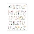 Picture of Botanical alphabet _GroupedProduct_Rectangle_Portrait_Mini_ _GroupedProduct_Rectangle_Portrait_Unframed_Print_Only_