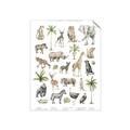 Picture of African wild animals I _GroupedProduct_Rectangle_Portrait_Mini_ _GroupedProduct_Rectangle_Portrait_Unframed_Print_Only_