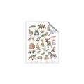Picture of Cute Wild Animals I _GroupedProduct_Rectangle_Portrait_Mini_ _GroupedProduct_Rectangle_Portrait_Unframed_Print_Only_