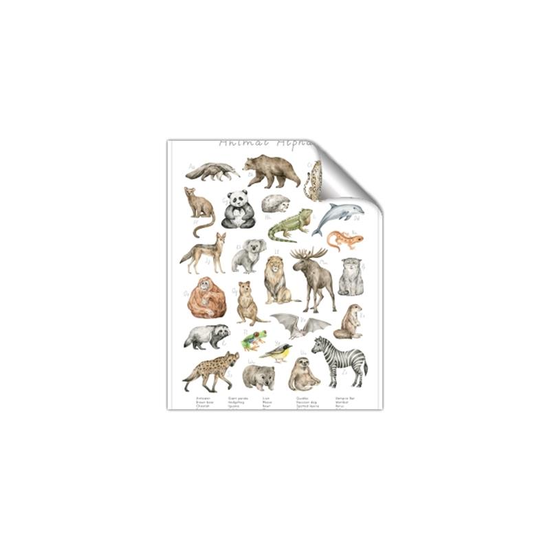 Picture of Cute Wild Animals I _GroupedProduct_Rectangle_Portrait_Mini_ _GroupedProduct_Rectangle_Portrait_Unframed_Print_Only_
