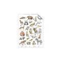 Picture of Cute Wild Animals I _GroupedProduct_Rectangle_Portrait_Mini_ _GroupedProduct_Rectangle_Portrait_Unframed_Print_Only_