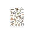 Picture of Cute Wild Animals I _GroupedProduct_Rectangle_Portrait_Mini_ _GroupedProduct_Rectangle_Portrait_Unframed_Print_Only_