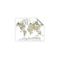 Picture of World Map with Animals CC _GroupedProduct_Rectangle_Landscape_Mini_ _GroupedProduct_Rectangle_Landscape_Unframed_Print_Only_