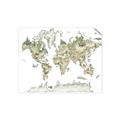 Picture of World Map with Animals CC _GroupedProduct_Rectangle_Landscape_Mini_ _GroupedProduct_Rectangle_Landscape_Unframed_Print_Only_